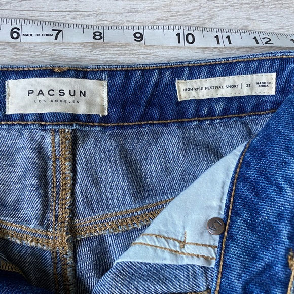 PACSUN High Rise Festival Shorts Size 23 - Picture 5 of 5